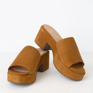 Seychelles One of a Kind Suede Leather Platform Sandals
